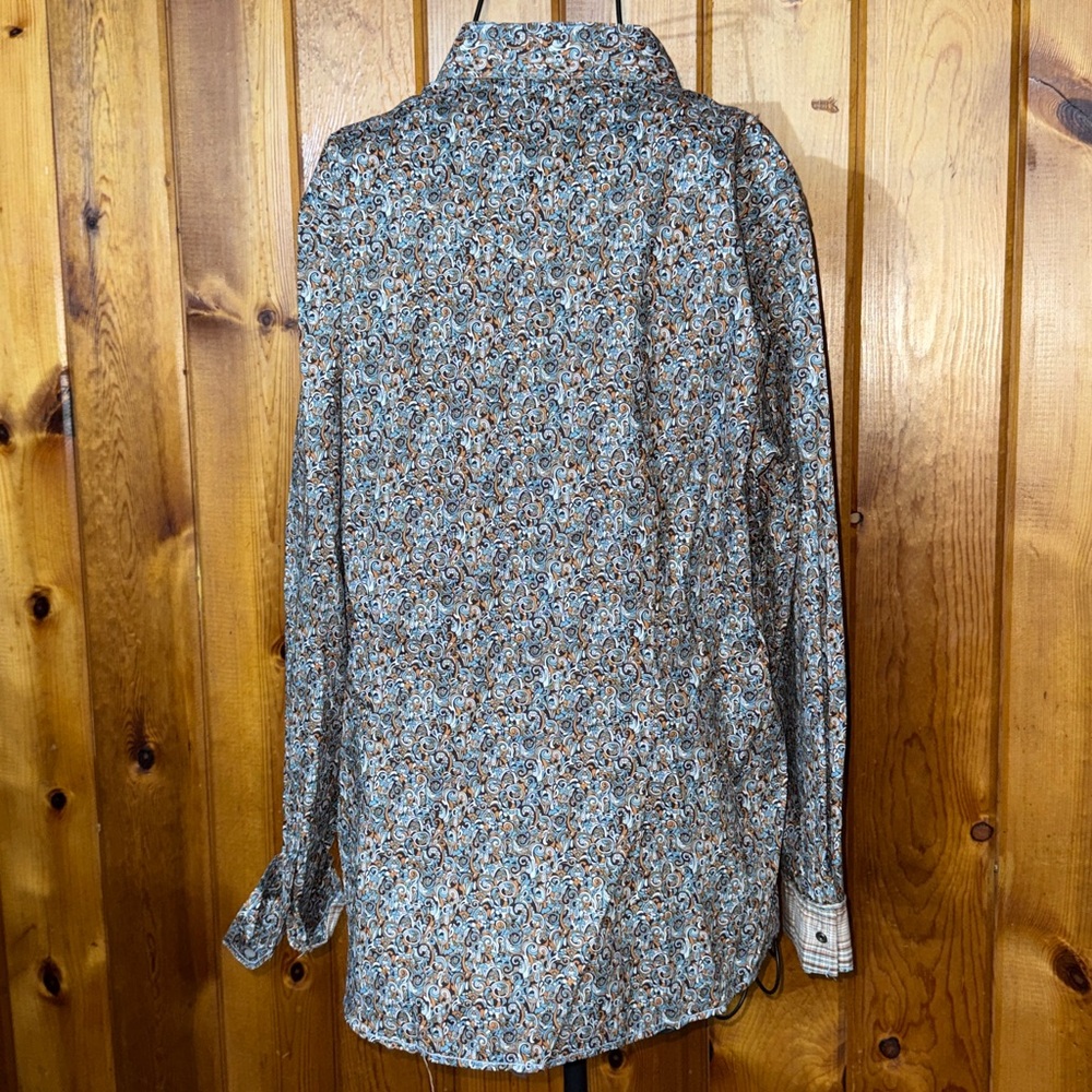 Woman Panhandle Rough Stock Button Western Shirt large western print flex tech - Picture 7 of 7